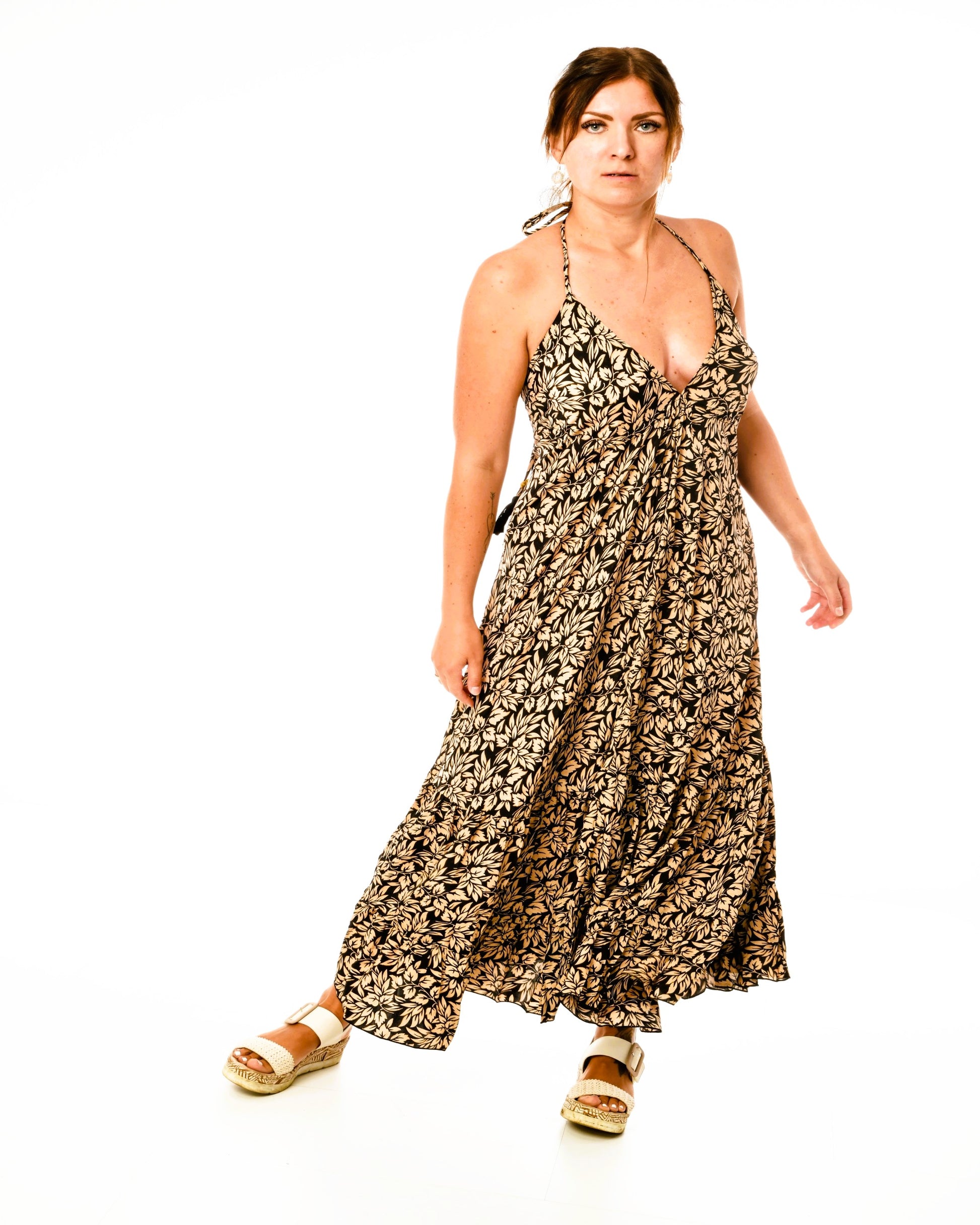 Amara - Boho Maxikleid aus Seide & Viskose | ZOLYA Collection