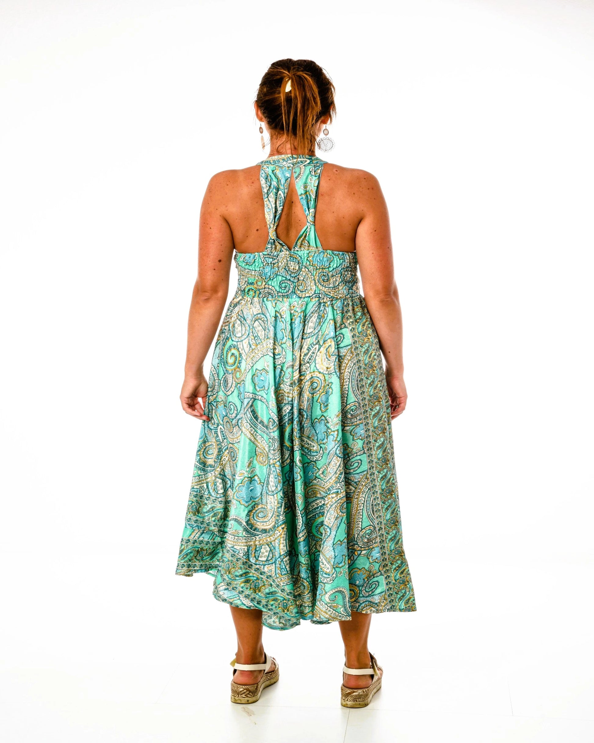 Amelis - Boho Maxikleid aus Seide & Viskose | ZOLYA Collection