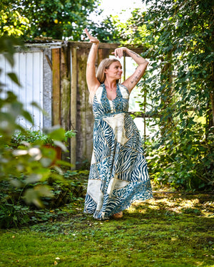 Amelis - Boho Maxikleid aus Seide & Viskose | ZOLYA Collection