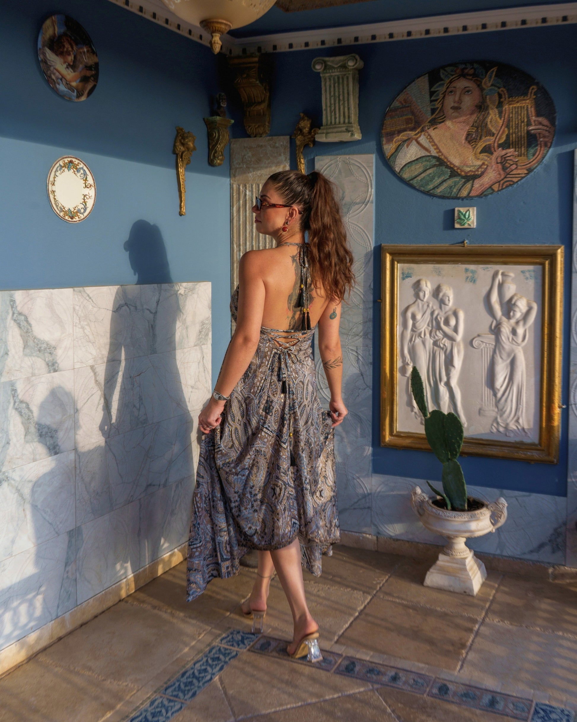 Elara - Boho Maxikleid aus Seide & Viskose | ZOLYA Collection