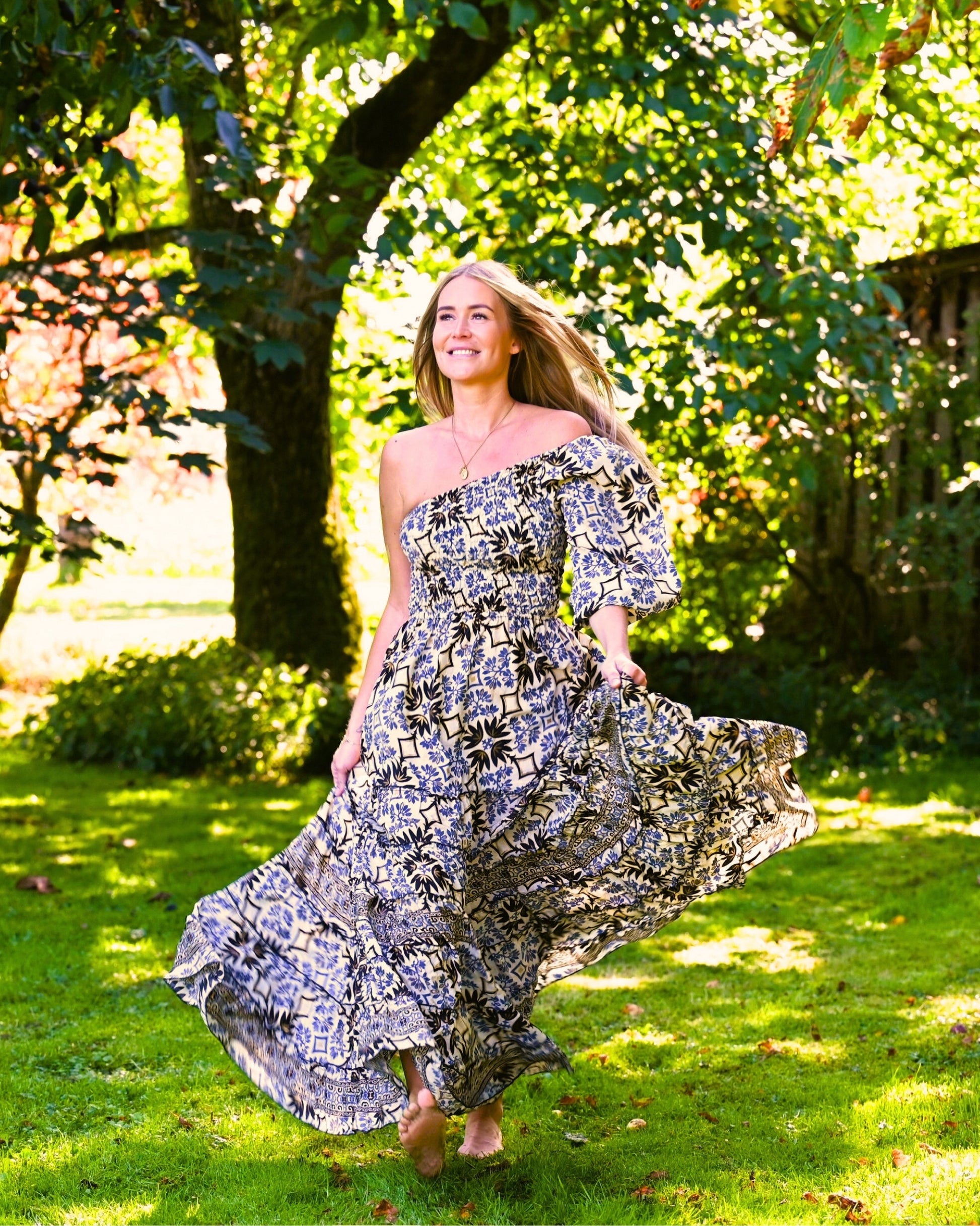 Esperanza - Boho Maxikleid aus Seide & Viskose | ZOLYA Collection