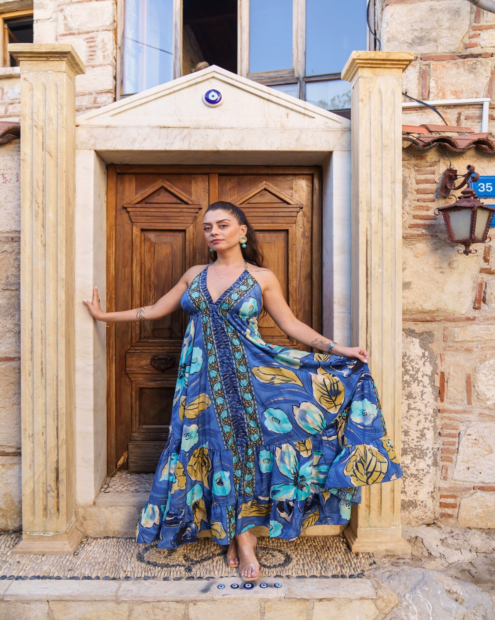 Mira - Boho Maxikleid aus Seide & Viskose | ZOLYA Collection