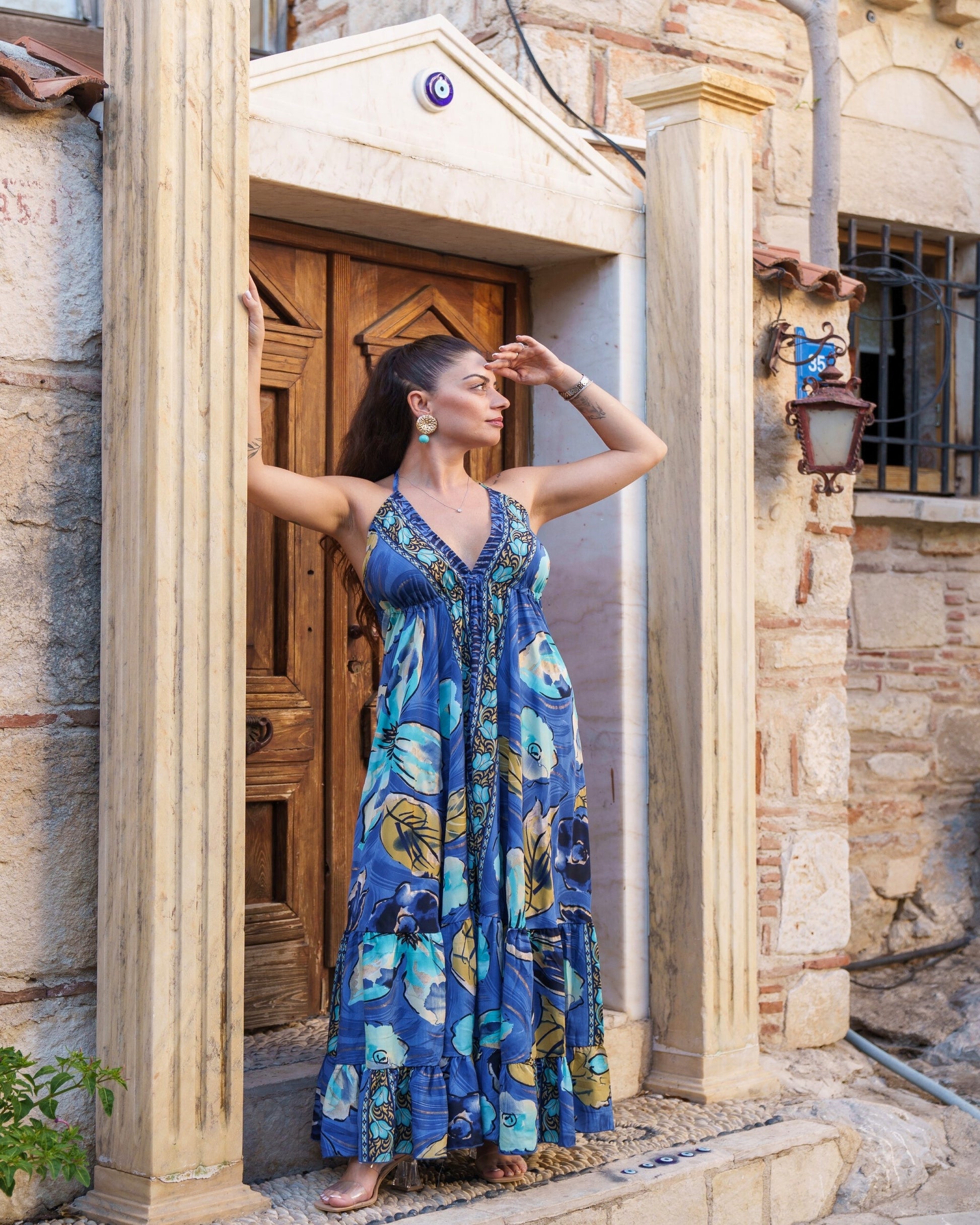 Mira - Boho Maxikleid aus Seide & Viskose | ZOLYA Collection