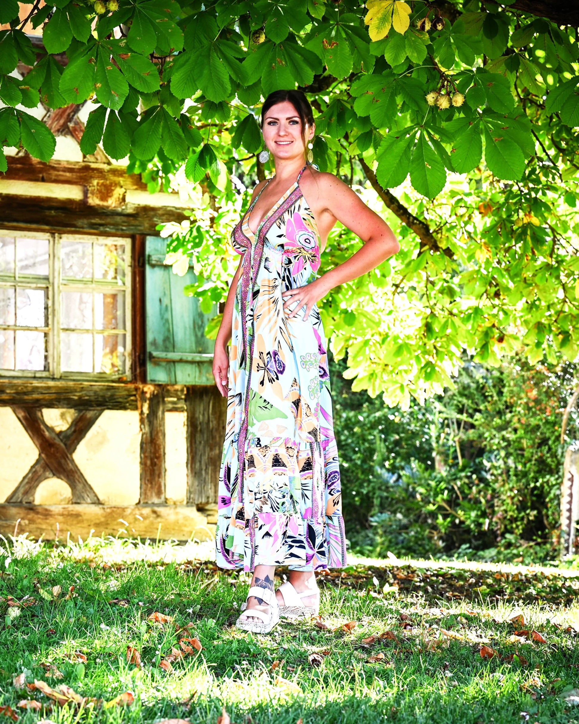 Mira - Boho Maxikleid aus Seide & Viskose | ZOLYA Collection