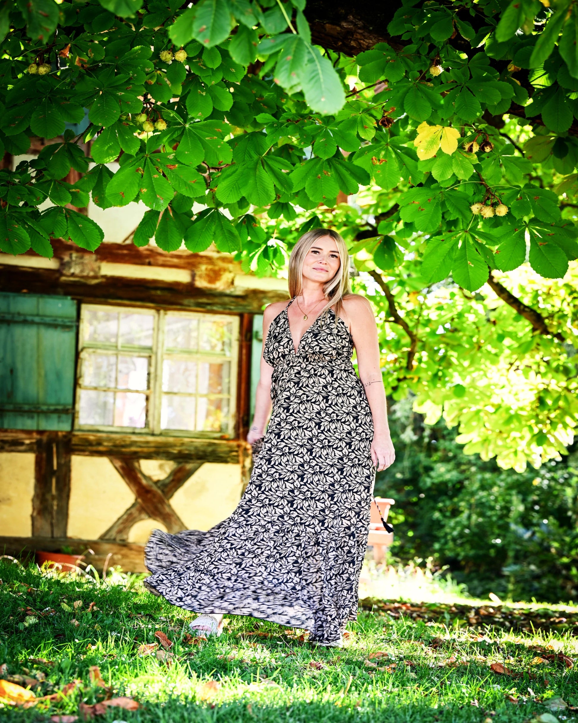 Mira - Boho Maxikleid aus Seide & Viskose | ZOLYA Collection