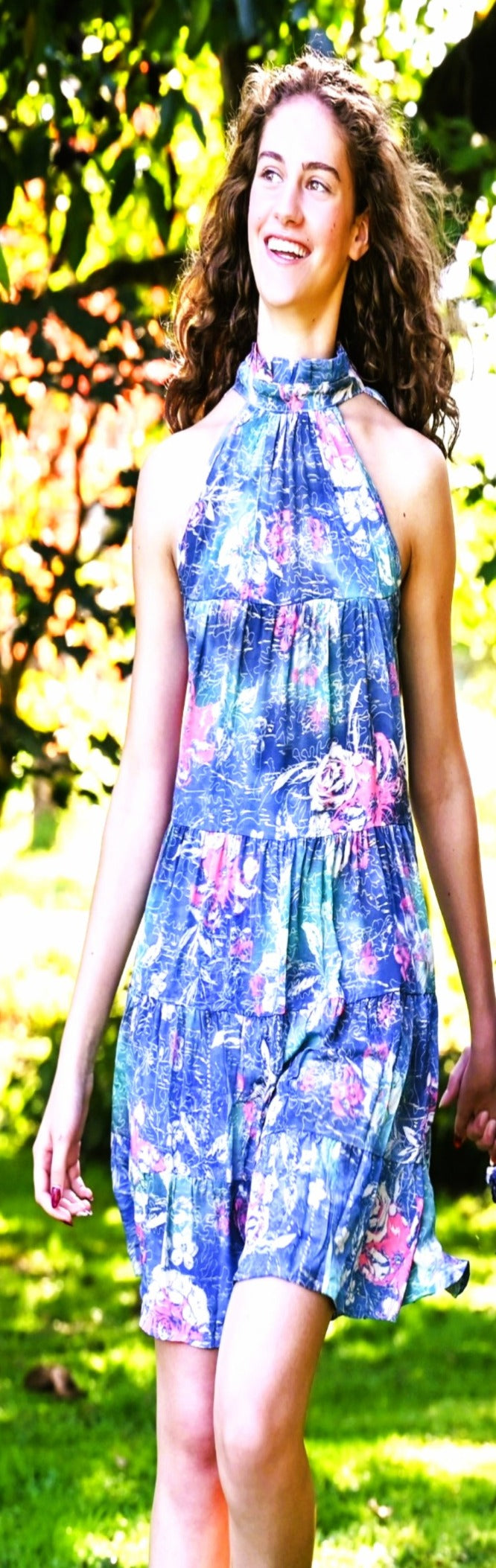 Noa - Boho Minikleid aus Seide & Viskose | ZOLYA Collection