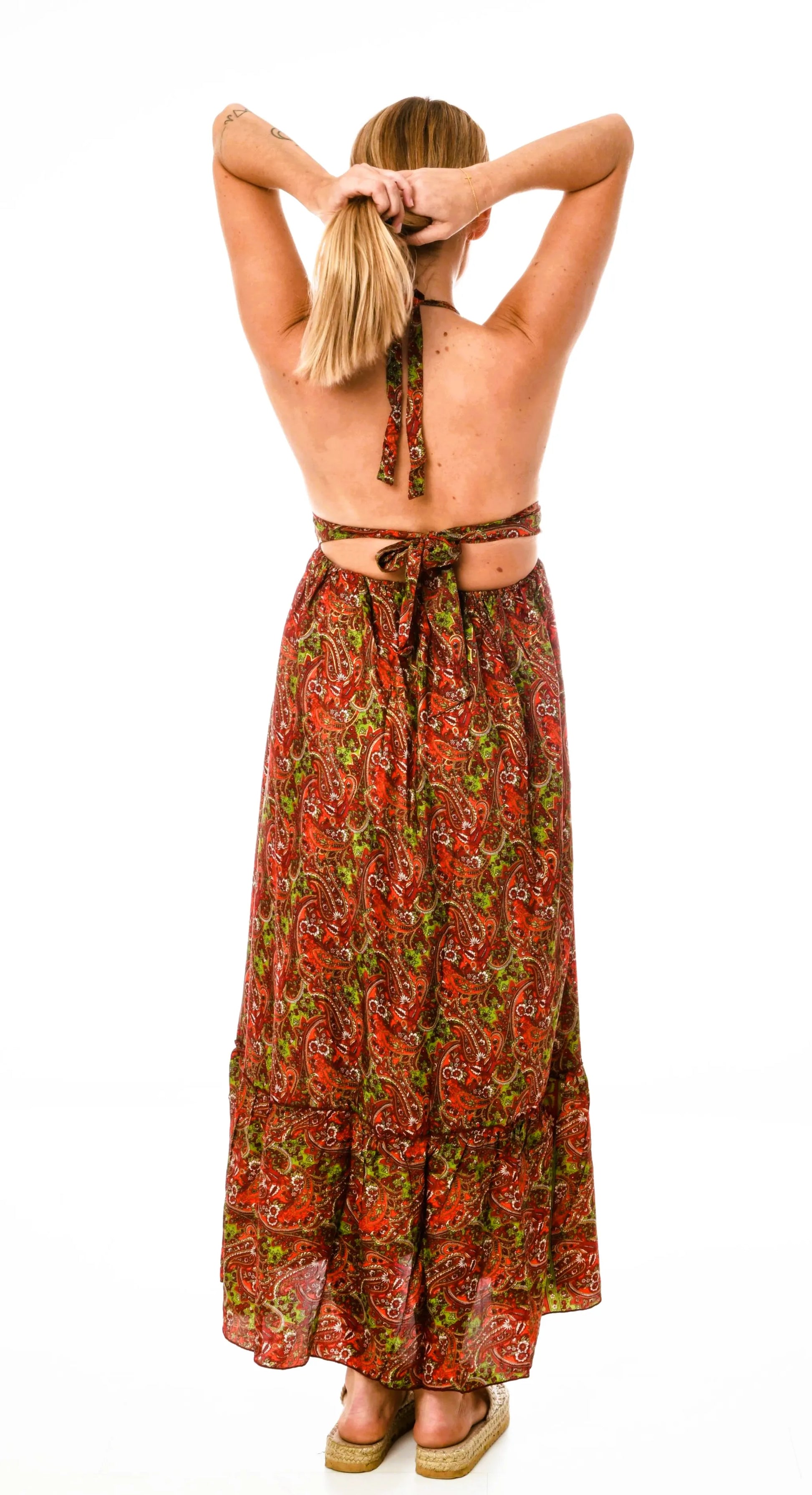 Sierra - Boho Maxikleid aus Seide & Viskose | ZOLYA Collection