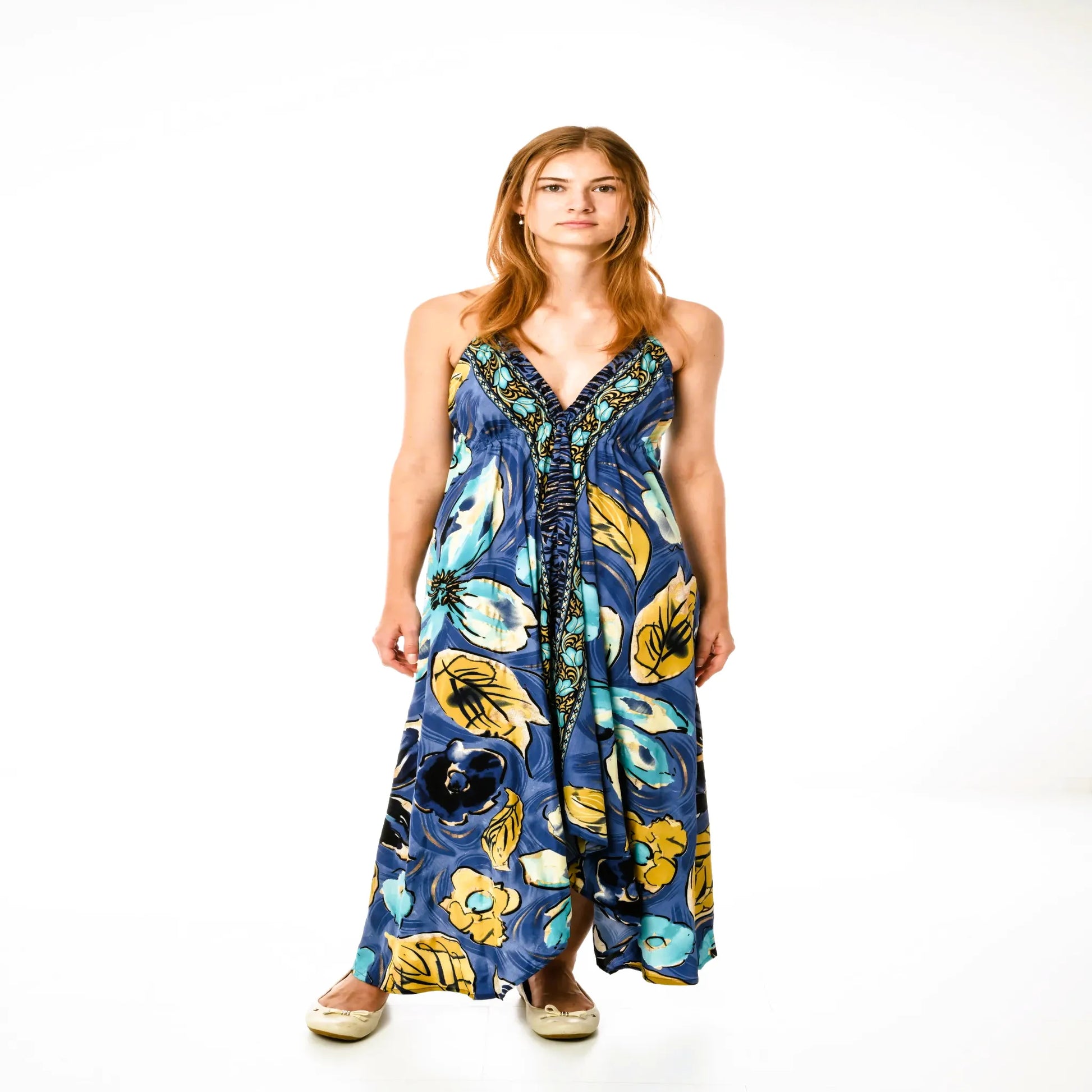 Elara - Boho Maxikleid aus Seide & Viskose | ZOLYA Collection