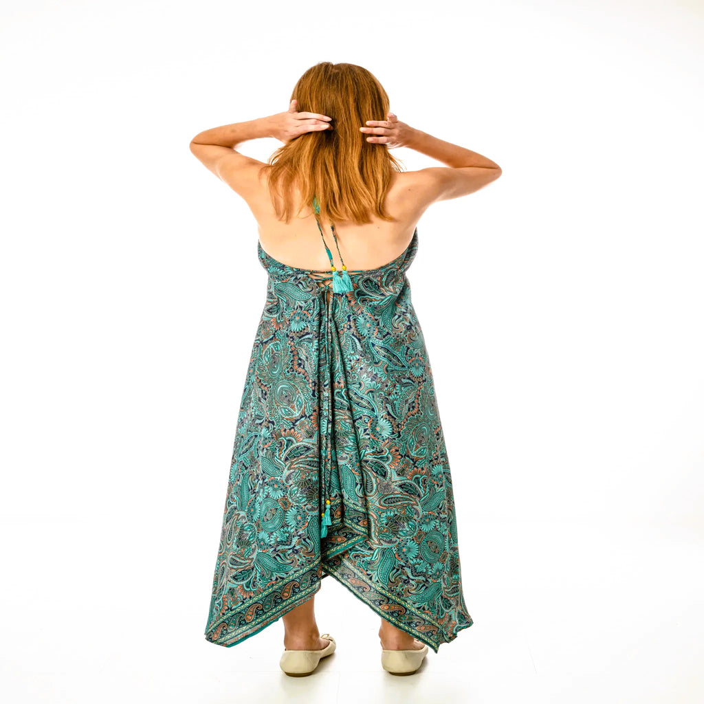 Elara - Boho Maxikleid aus Seide & Viskose | ZOLYA Collection