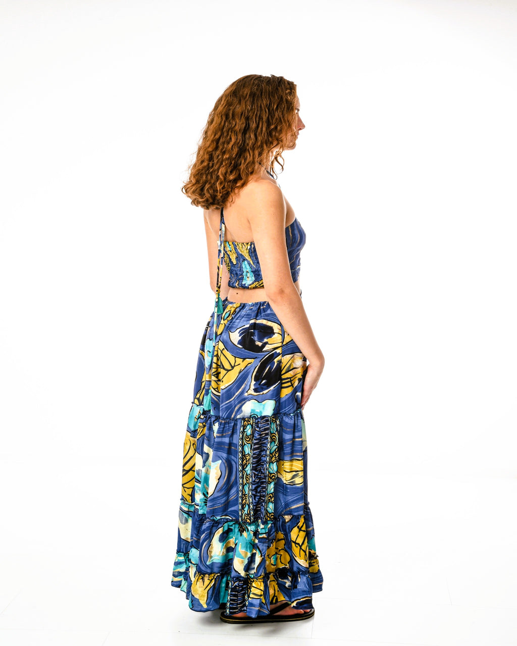 Yogita - Boho Maxikleid aus Seide & Viskose | ZOLYA Collection