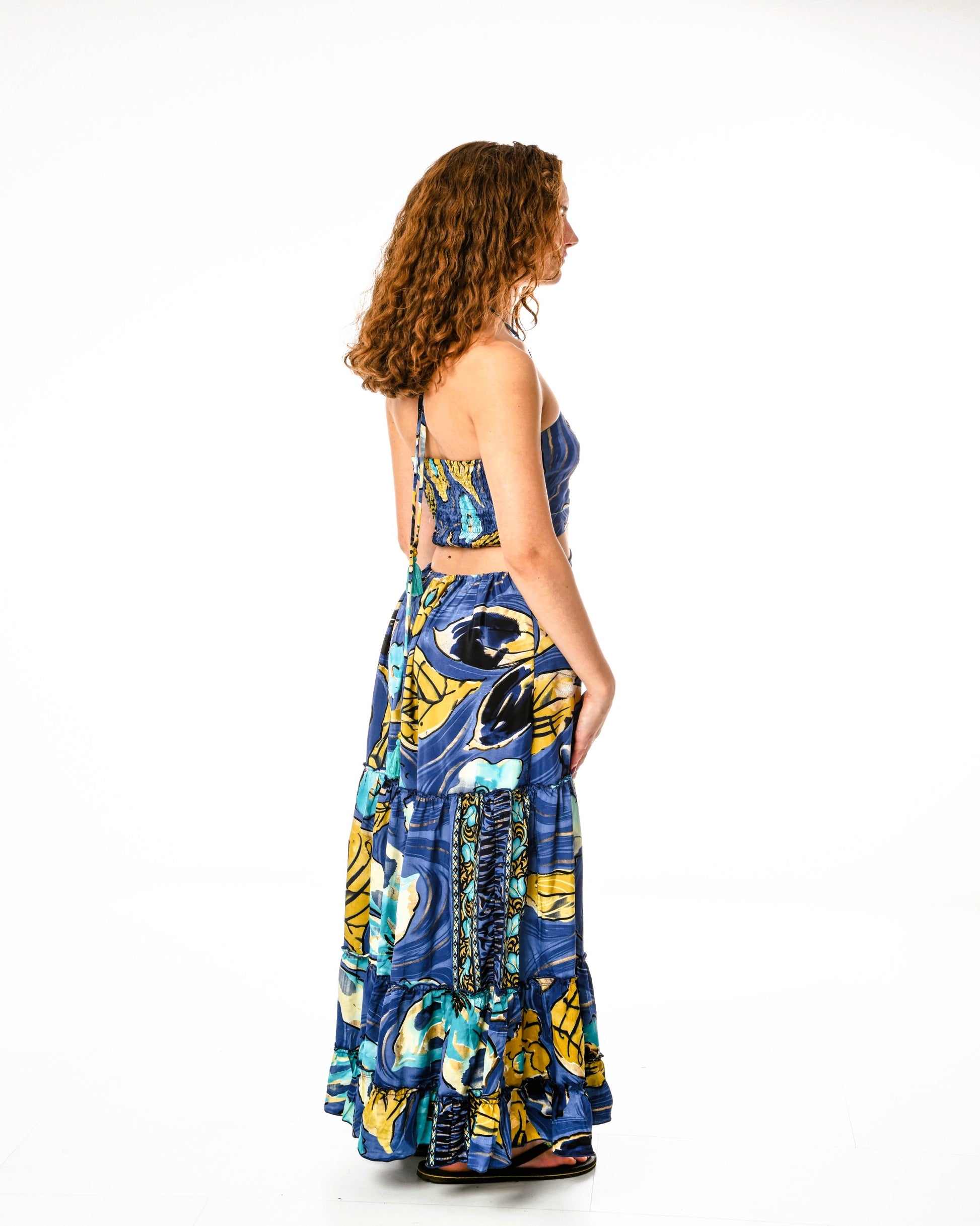 Yogita - Boho Maxikleid aus Seide & Viskose | ZOLYA Collection