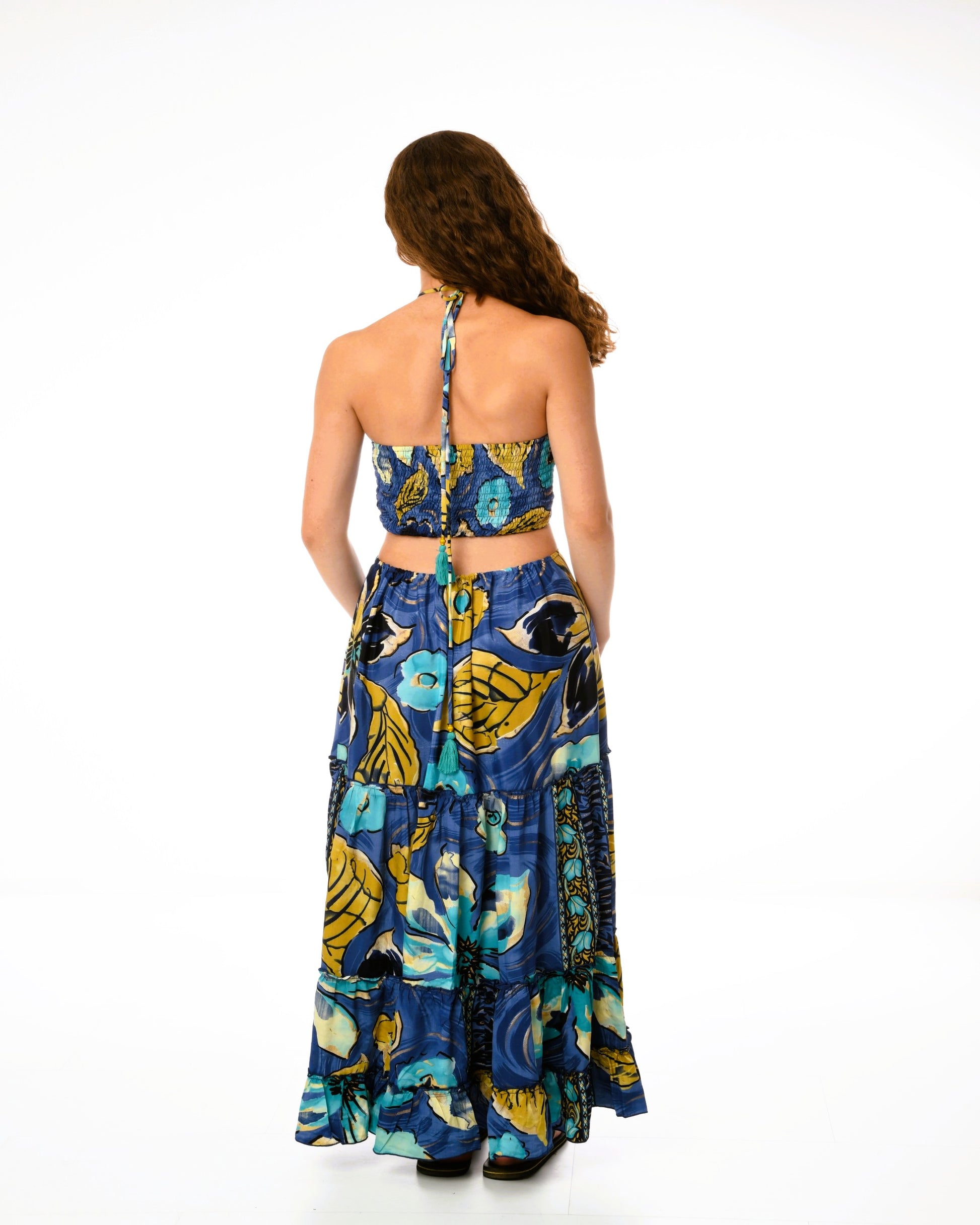 Yogita - Boho Maxikleid aus Seide & Viskose | ZOLYA Collection